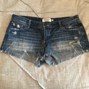 Abercrombie & Fitch Distressed Denim Shorts